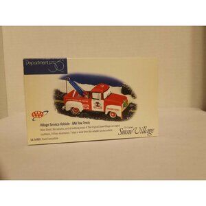 Dept 56 Snow Village - Service Vehicles - AAA Tow Truck